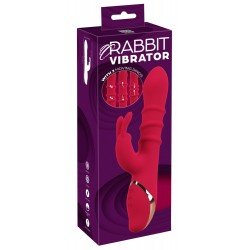 Вибратор с 3 масажни пръстена Rabbit