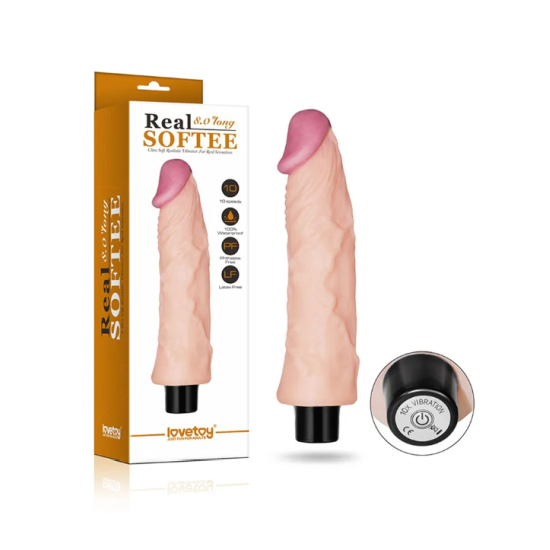 Реалистичен вибратор 8,3'' Real Softee Реалистичен вибратор 8,3'' Real Softee