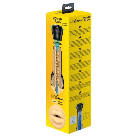 Мастурбатор PowerBlow + FeelVictoria Mouth Combo Мастурбатор PowerBlow + FeelVictoria Mouth Combo