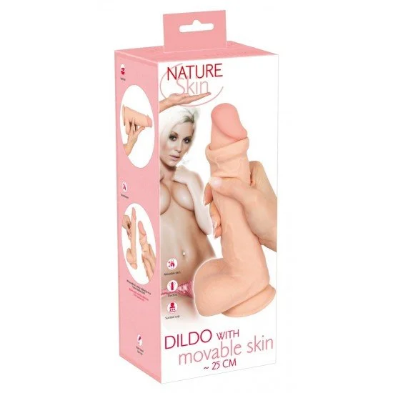 Дилдо с подвижна кожа Nature Skin 25 см Дилдо с подвижна кожа Nature Skin 25 см