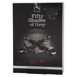  Връзки за легло с белезници Keep Still Fifty shadows of Gray