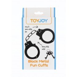 Черни метални белезници ToyJoy