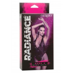 CalExotics "Сияние" плюс размер дълбоко V костюм за тяло (One size)