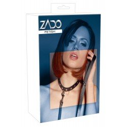 Кожен чокър с повод ZADO
