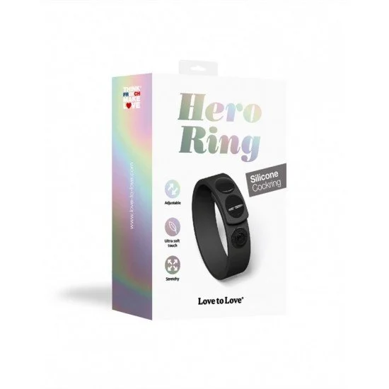 HERO RING - РЕГУЛИРУЕМ ПЕНИС РИНГ - ЧЕРЕН