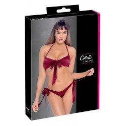 Комплект бордо две части Cottelli LINGERIE