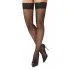 Чорапи S/M черна мрежа и дантела Fishnet Hold Ups H004