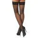 Чорапи L/XL черна мрежа и дантела Fishnet Hold Ups H004