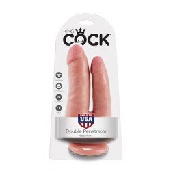 Двойно дилдо за колан  King Cock  6"