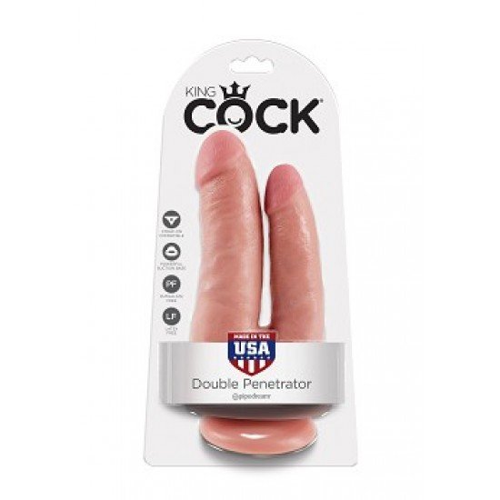 Двойно дилдо за колан King Cock 6" Двойно дилдо за колан King Cock 6"
