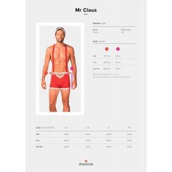 Коледен костюм от 2 части Mr. Claus L/XL