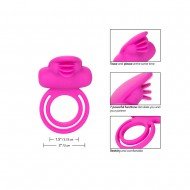 Clit Flicker пенис ринг с клиторстимулатор, 7 функции розов