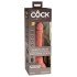 Вибратор 7" King Cock Elite с двойна пътност + дистанционно