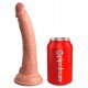 Вибратор 7" King Cock Elite с двойна пътност + дистанционно Вибратор 7" King Cock Elite с двойна пътност + дистанционно