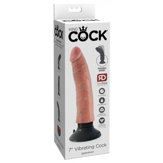 Вибратор 7" King Cock Вибратор 7" King Cock