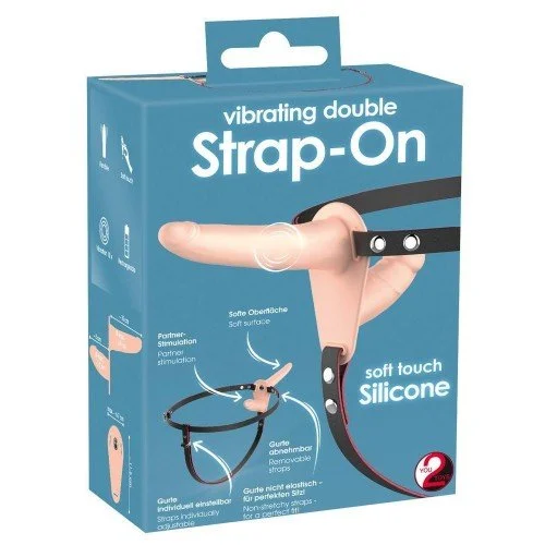 Двоен вибриращ колан Strap-on