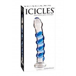 Стъклено дилдо Icicles №5