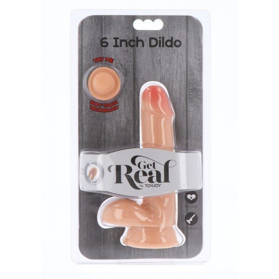 Дилдо 6" Get Real - киберкожа Дилдо 6" Get Real - киберкожа