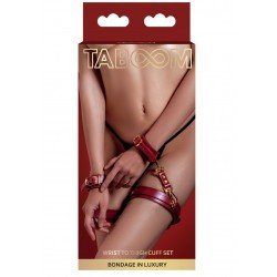 Белезници за ръце и бедра TABOOM червени