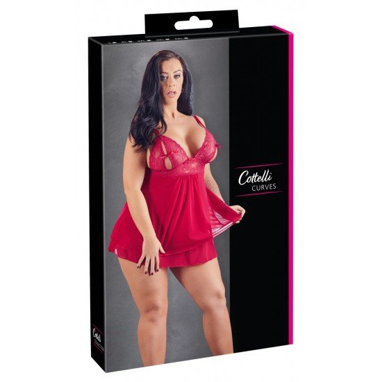 Червна камизола Cottelli 2XL Червна камизола Cottelli 2XL