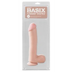 Дилдо с вакумна чашка 10" 