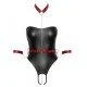 Боди кожен ефект Cotteli Bondage S