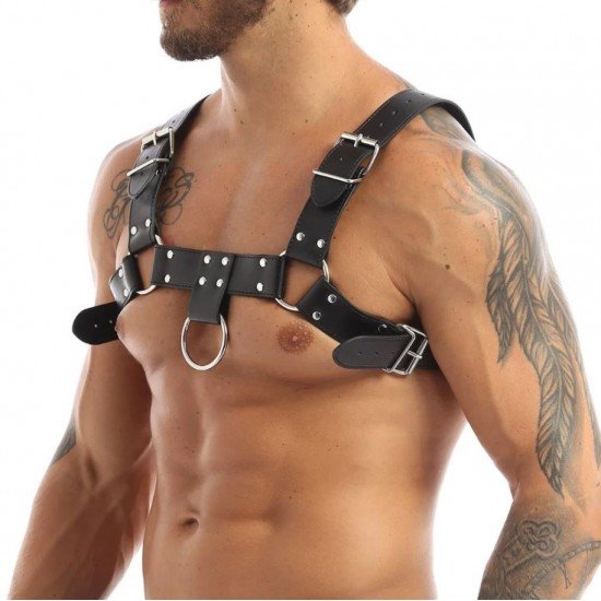 Мъжки кожен колан ( Harness )