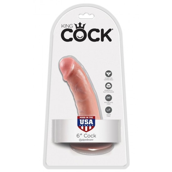 Дилдо King Cock Flesh 6"/17см Дилдо King Cock Flesh 6"/17см