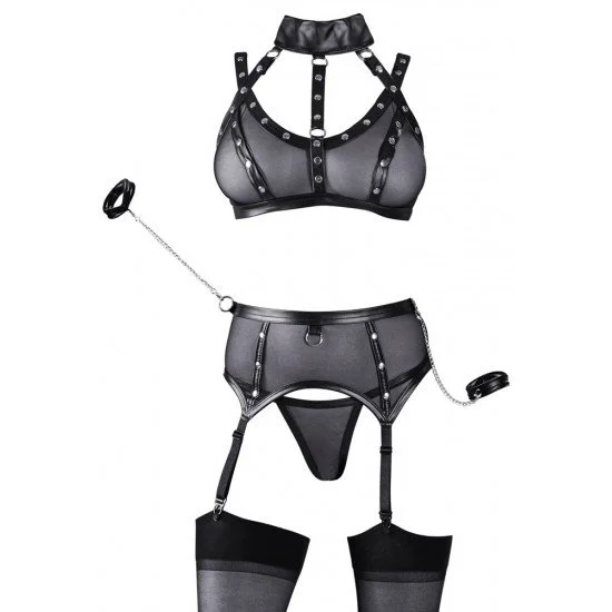 Комплект с жартиери S Cotteli Bondage Комплект с жартиери S Cotteli Bondage