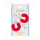 Секси белезници с червен пух ToyJoy Секси белезници с червен пух ToyJoy