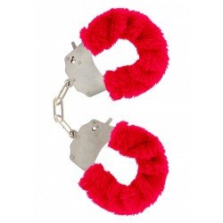 Секси белезници с червен пух ToyJoy